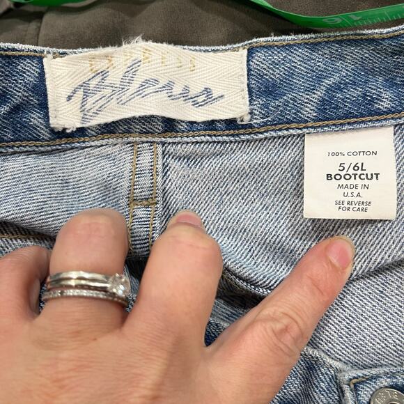 Express Blues Vintage Jeans Women’s Size 5/6 Bootcut Y2K Raw Hem - Picture 6 of 7